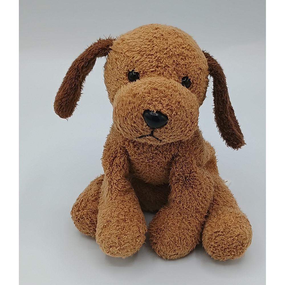 5" Russ Berrie Luv Pets Brown w/ Dark Brown Ears Tail Plush Buddy Puppy Dog B3